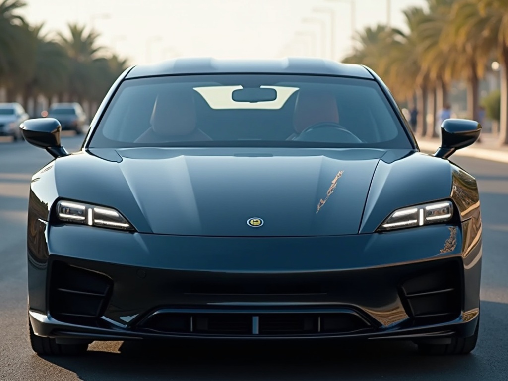 Windshield Tinting example on car